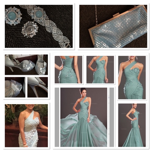 sky blue dress outfit